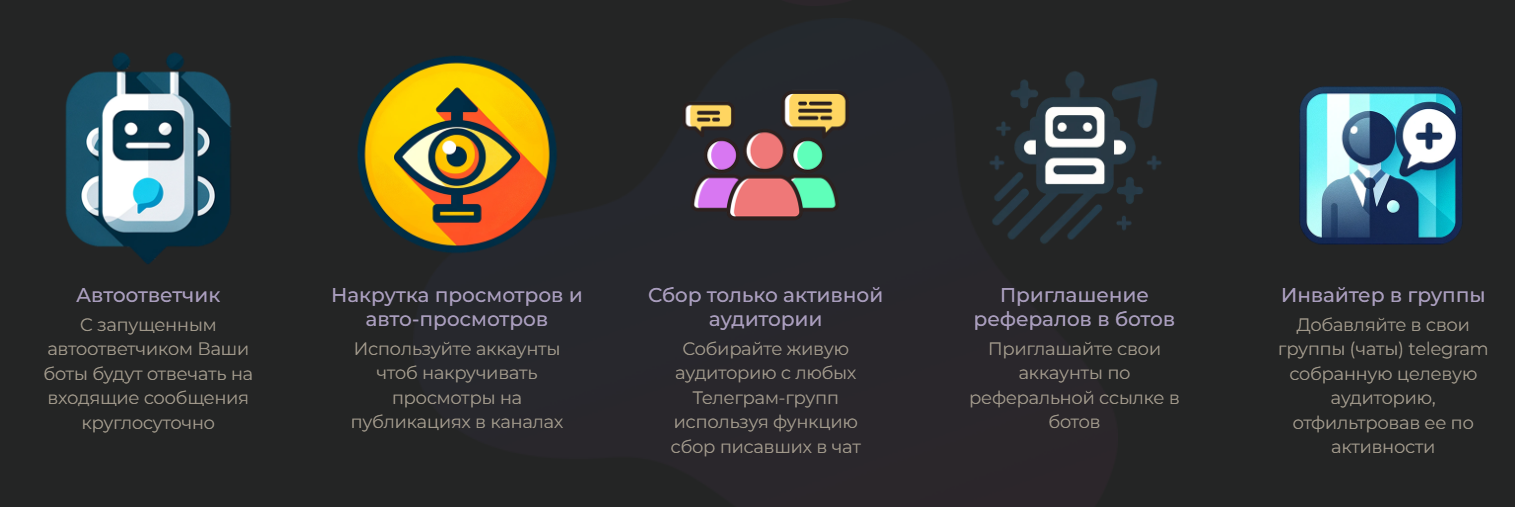 Основные функции софта